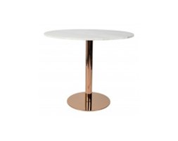 STOLIK MARBLE KING 90' MIEDZIANY