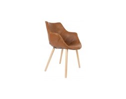 KRZESŁO TWELVE VINTAGE BRĄZOWE