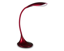 Stojąca LAMPKA biurkowa SWAN DEL-1311 RD Polux LED 5,5W metalowa LAMPA stołowa nowoczesna czerwona