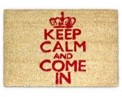 Wycieraczka Keep Calm white