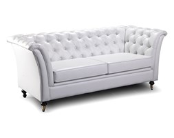 Luksusowa sofa Estelia Cezar, 2os., skóra, eko skóra, tkanina