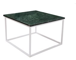 Stolik kawowy marmurowy Green Forest. Zielony kamień z Brazylii. Wysokość 42cm