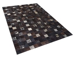 Dywan - brązowy - skóra - patchwork - 160x230 cm - BANDIRMA