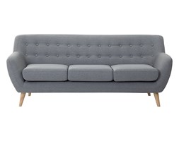 Sofa trzyosobowa tapicerowana jasnoszara MOTALA