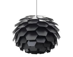 Lampa czarna - sufitowa - żyrandol - lampa wisząca - SEGRE duża