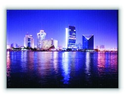 Night Scene, Dubai - Obraz na płótnie