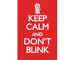 Doctor Who Keep Calm Don't Blink - plakat