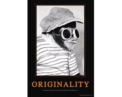 Oryginalność - Just be yourself - plakat motywacyjny
