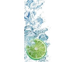 Bubbles in blue water - fototapeta
