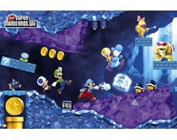 Nintendo Wii Super Mario Bros Przygoda - plakat