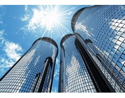 High modern skyscrapers - fototapeta