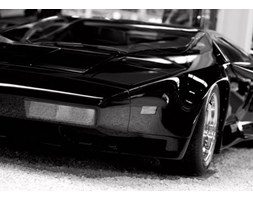 Czarna bestia Sport car - fototapeta