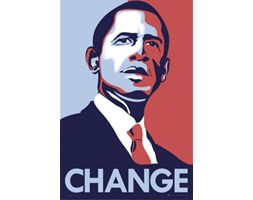 Barack Obama - Zmiany - plakat