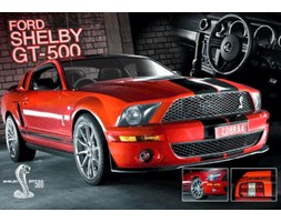 Ford Mustang GT500 - plakat 3D