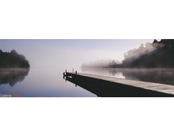 Drewniany Pomost - Jetty into lake - plakat