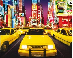 Nowy Jork Times Square Taksówki - plakat