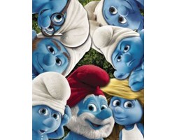 Smerfy - grupa - plakat