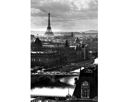 Paryż Panorama Miasta Wieża Eiffla - plakat