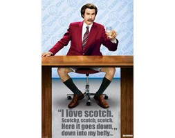 Anchorman Legenda Telewizji Whisky - zabawny plakat