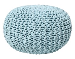 Pufa jasnoniebieska - hoker - podnóżek - otomana - 40x25 cm - CONRAD