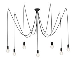 LAMPA wisząca SPIDER 6785 Nowodvorski industrialna OPRAWKA zwis kable przewody pająk czarny