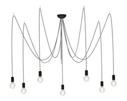 LAMPA wisząca SPIDER 6787 Nowodvorski industrialna OPRAWKA zwis kable przewody pająk szary