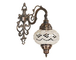 Szklany kinkiet Homemania Dianthe, ⌀ 17 cm