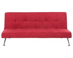 Sofa z funkcją spania czerwona - kanapa rozkładana - wersalka - HASLE