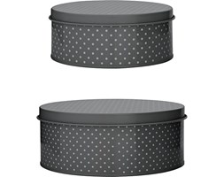 Puszki na ciastka Dots 2 szt.