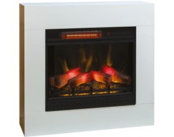 Kominek elektryczny LED stojący/wiszący biały