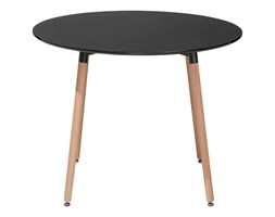 Stół do kuchni czarny - 90 cm - stół do jadalni lub salonu - BOVIO