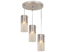 Plafon LAMPA sufitowa ZARA 3 LP-5221/3C Light Prestige OPRAWA kryształowa glamour KASKADA crystal chrom przezroczysta 49213