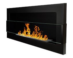 Biokominek Astralis 90x40 cm z certyfikatem TÜV Czarny strukturalny