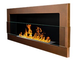 Biokominek Astralis 90x40 cm z certyfikatem TÜV Brąz strukturalny