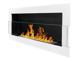 Biokominek Astralis 90x40 cm z certyfikatem TÜV Biały połysk