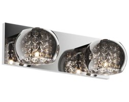 Kinkiet LAMPA ścienna CRYSTAL W0076-02A-B5FZ Zumaline szklana OPRAWA moonlight glamour z kryształkami crystal chrom