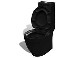 vidaXL Toaleta ceramiczna, czarna