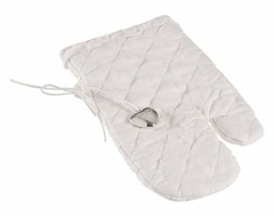 Rękawica kuchenna Heart white