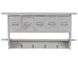 Wieszak z szufladkami grey