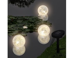 vidaXL Pływające Lampy Solarne LED do Basenu/Oczka Wodnego (3szt)
