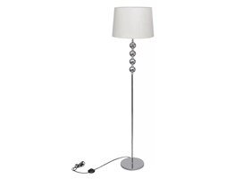 vidaXL Lampa podłogowa z dekoracyjnymi kulami, wysoka, biała