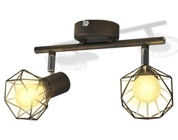vidaXL Reflektor sufitowy w industrialnym stylu z 2 żarówkami LED