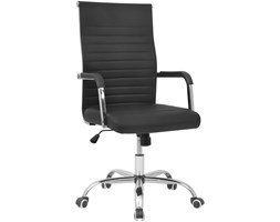 vidaXL vidalXL Krzesło biurowe Sztuczna skóra 55x63 cm Czarne