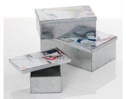 Puszka metalowa/ Pudełko "Holiday" kompl. 3 szt.