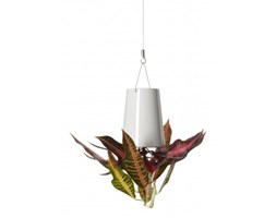 Ceramiczna Doniczka Wisząca Do góry Nogami Sky Planter Mała Biała