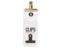 Klips Biurowy Złoty 8 Sztuk