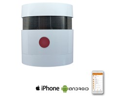 Czujnik dymu | Bezprzewodowy | Aplikacja PIRI na IOS i Android | Wbudowana syrena alarmowa