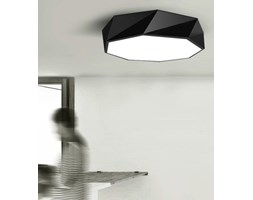 MCODO :: Minimalistyczny plafon led ROZETON w wersji XLM, z barwą światła led 4000K, czarny 38W