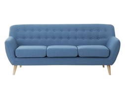 Sofa trzyosobowa tapicerowana niebieska MOTALA