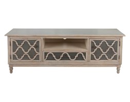 Dekoria Szafka RTV Cashile 160x50x60cm cream rustic, metal, 160 × 50 × 60 cm